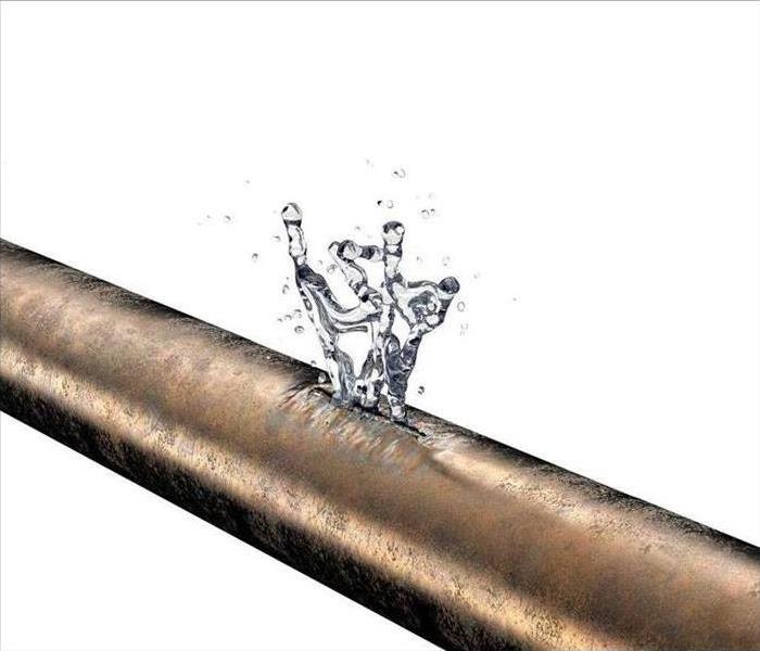 Image of a bursted pipe